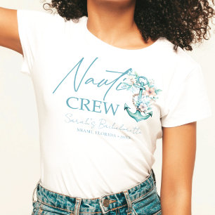 Cruise Bachelorette Personalized Nauti Crew T-Shirt