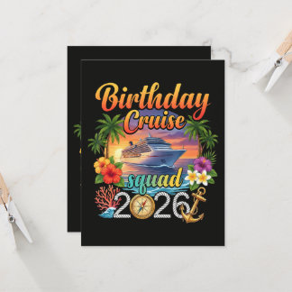 Cruise Birthday Party Vacation Invitation