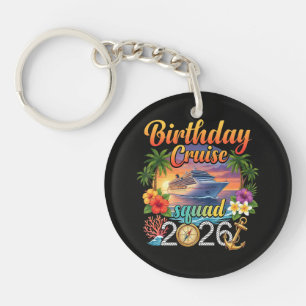 Cruise Birthday Party Vacation Keychain