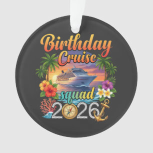 Cruise Birthday Party Vacation Ornament