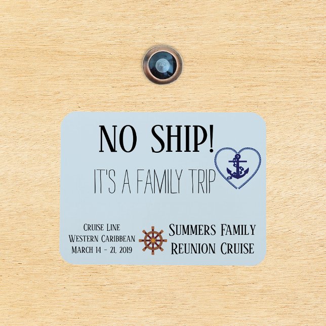 Cruise Door Family Personalized No Ship Magnet (Creator Uploaded)