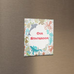 Cruise Door Our Stateroom Cabin Marker Sea Life Magnet<br><div class="desc">This design was created though digital art. It may be personalized in the area provide or customizing by choosing the click to customize further option and changing the name, initials or words. You may also change the text colour and style or delete the text for an image only design. Contact...</div>