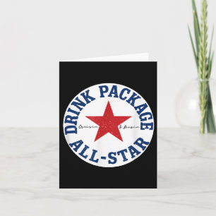 Cruise Drink Package All-star Fun Vacation  Card