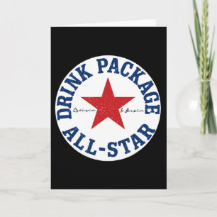 Cruise Drink Package All-star Fun Vacation Card