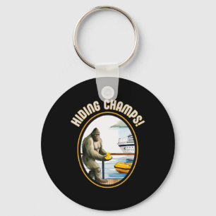 Cruise Ducks And Bigfoot Hiding Champs Done Hiding Keychain