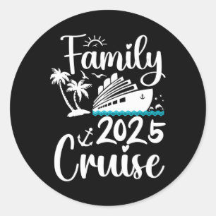 Cruise Family 2025 Squad Vacation Matching Family  Classic Round Sticker