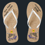 Cruise Flip Flops Adult Slim Straps Seas the Day!<br><div class="desc">Put together your two favourite things - flip flops and cruise travel, and get ready to hit the beach. Great to customize for families, a trip with friends, bachelor/ bachelorette parties or other special occasions. Perfect for showing how much fun you are having and taking home a wonderful keepsake. Personalize...</div>