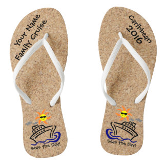 Cruise Flip Flops Adult Slim Straps Seas the Day!