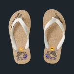 Cruise Flip Flops Kids<br><div class="desc">Put together your two favourite things - flip flops and cruise travel, and get ready to hit the beach. Great to customize for families, a trip with friends, bachelor/ bachelorette parties or other special occasions. Perfect for showing how much fun you are having and taking home a wonderful keepsake. Personalize...</div>