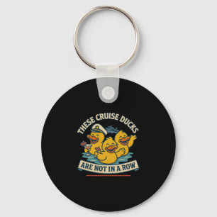 Cruise Fun Family Celebration With Ducks On Vacati Keychain