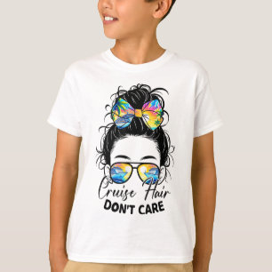 Cruise Hair Don't Care Messy Bun Ship Cruising Tri T-Shirt