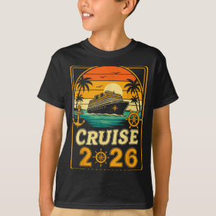 Cruise Into The New Year 2026 Family Holiday Trip  T-Shirt
