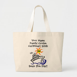 Cruise Jumbo Tote Bag - Seas the Day!