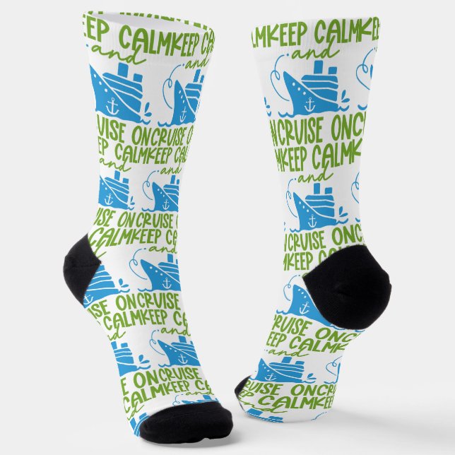 Cruise Keep Calm Socks (Angled)