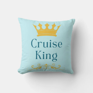Cruise King Throw Pillow