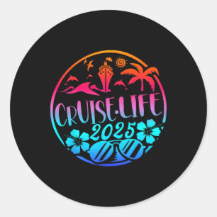 Cruise Life 2025 Family Vacation Matching Family G Classic Round Sticker