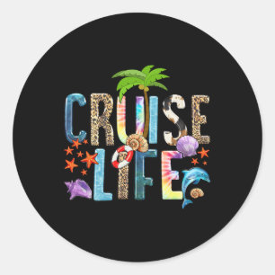 Cruise Life 2025 Friends Family Vacation  Classic Round Sticker