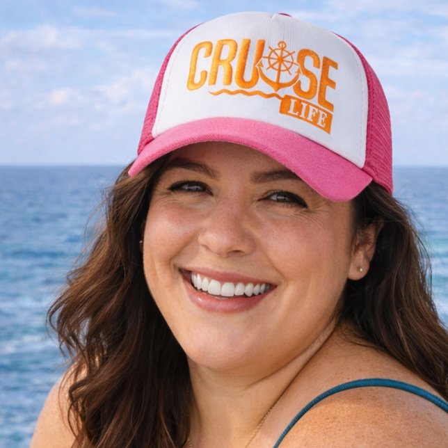 Cruise Life Trucker Hat (Fun Cruise Hat featuring #CruiseLife)