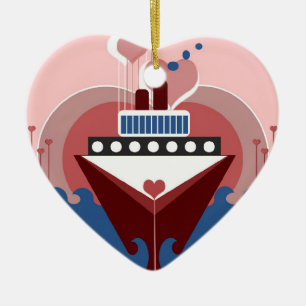 Cruise Love Wedding Personalized Ornament Favour