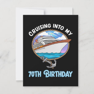 Cruise Lover Cruising Into My 70th Birthday Announcement