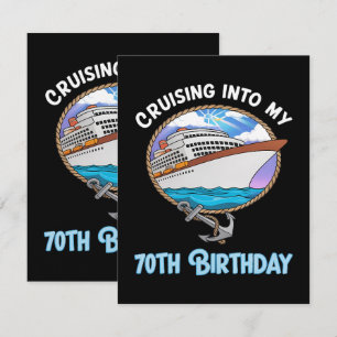 Cruise Lover Cruising Into My 70th Birthday Card