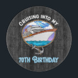 Cruise Lover Cruising Into My 70th Birthday Cutting Board<br><div class="desc">Cruise Lover Cruising Into My 70th Birthday</div>