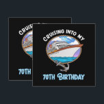 Cruise Lover Cruising Into My 70th Birthday Invitation<br><div class="desc">Cruise Lover Cruising Into My 70th Birthday</div>