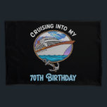 Cruise Lover Cruising Into My 70th Birthday Pillowcase<br><div class="desc">Cruise Lover Cruising Into My 70th Birthday</div>