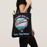 Cruise Lover Cruising Into My 70th Birthday Tote Bag<br><div class="desc">Cruise Lover Cruising Into My 70th Birthday</div>