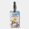 Cruise Luggage Tag w/Leather Strap - Seas the Day!