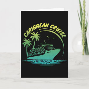 Cruise Matching Family Vacation Caribbean Cruise  Card