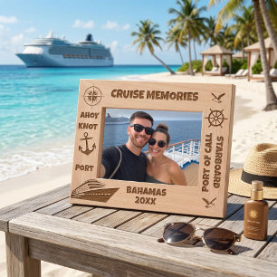 Cruise Memories Personalized Cruising Etched Frames