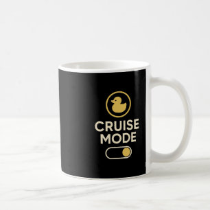 Cruise Mode Duck Toggle Retro Vacation Vibes  Coffee Mug