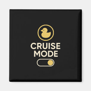 Cruise Mode Duck Toggle Retro Vacation Vibes Magnet