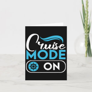 Cruise Mode On Ferry Ship Cruising Cruise Trip Card
