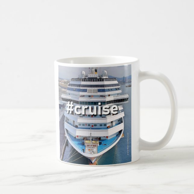 Cruise mug - #cruise cruise ship (Right)