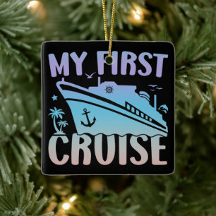Cruise My First Cruise 2025 Family Vacation Cruise Ceramic Ornament