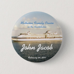 Cruise Name Badge - X Ship 2 Inch Round Button
