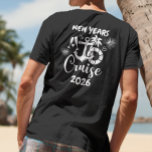 Cruise New Years Cruising Family Name T-Shirt<br><div class="desc">This design may be personalized in the area provided by changing the photo and/or text. Or it can be customized by clicking Personalize this Template and then choosing the click to customize further option and delete or change the colour of the background, add text, change the text colour or style,...</div>