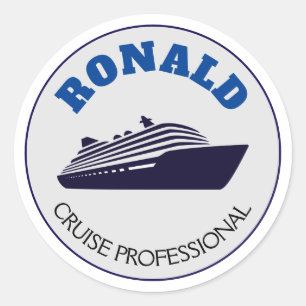 Cruise Professional Name Classic Round Sticker