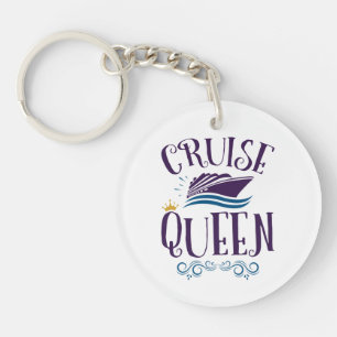 Cruise Queen Cute Cruising Women Keychain