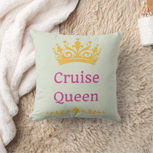 Cruise Queen Throw Pillow