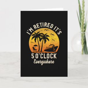 Cruise Retirement Cruising Summer Retired 2025 Ret Card