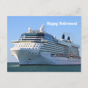Cruise ship 8: Happy Retirement Postcard