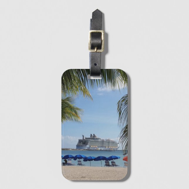 Cruise Ship Acrylic Luggage Tag (Front Vertical)