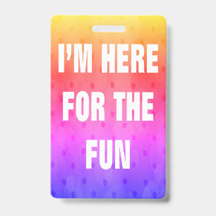 Cruise Ship Badge Lanyard Pink Here For The Fun