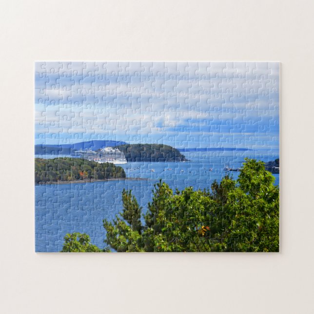 Cruise Ship Bar Harbour Puzzle (Horizontal)
