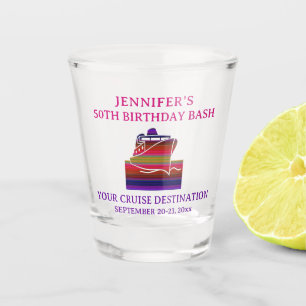 Cruise Ship Birthday Party Trip Favour Shot Glass