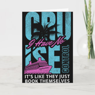 Cruise Ship Boat Family Vacation Humour  Card