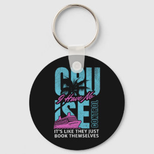 Cruise Ship Boat Family Vacation Humour Keychain